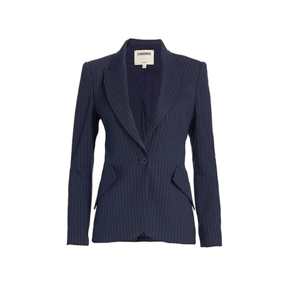 L'Agence Chamberlain Pinstripe Blazer - Picture 5 of 6